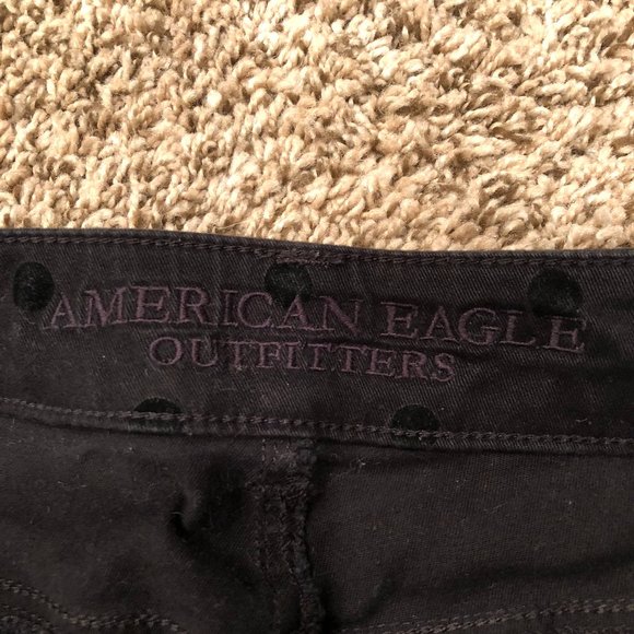 American Eagle black polka dot jeggings - Picture 5 of 5